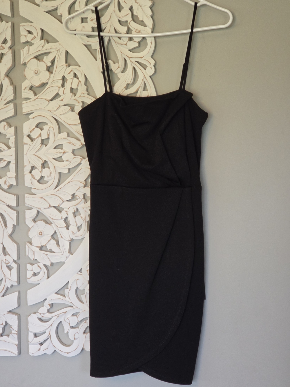 Lulu's Black Spaghetti Strap Mini Dress